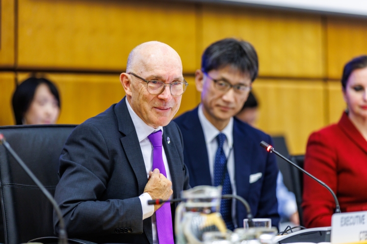 Executive Secretary Robert Floyd speaking during PrepCom